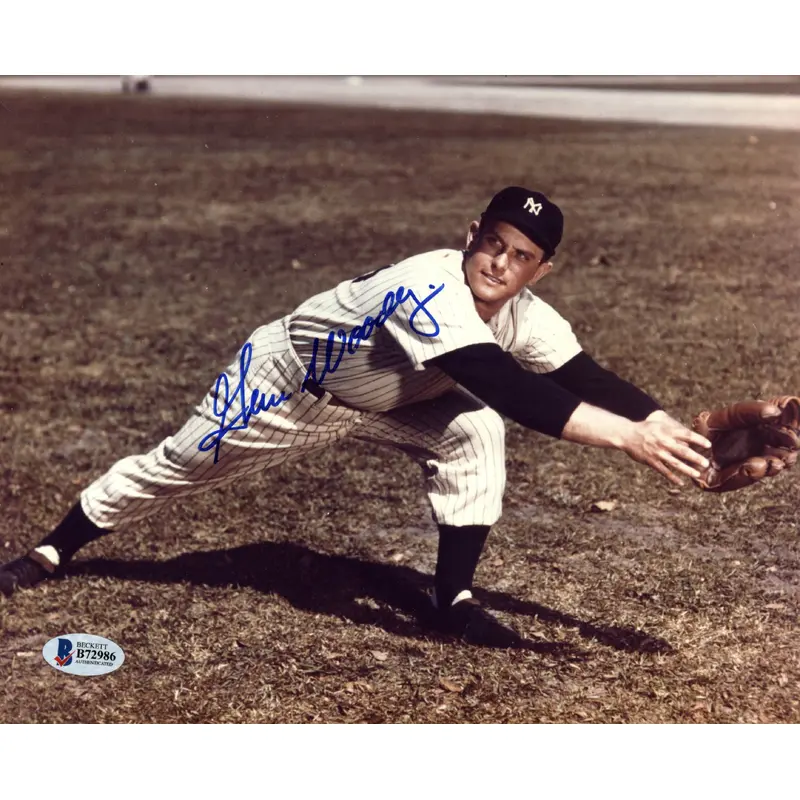 Yankees Gene Woodling Authentic Signed 8X10 Photo Autographed BAS #B72986