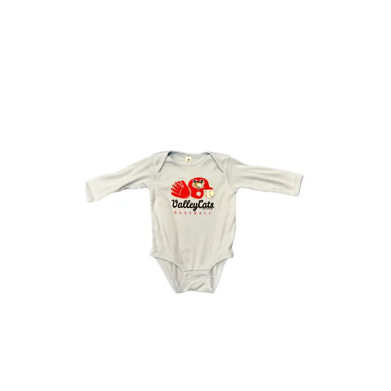 Baby Long Sleeve Light Blue Onesie