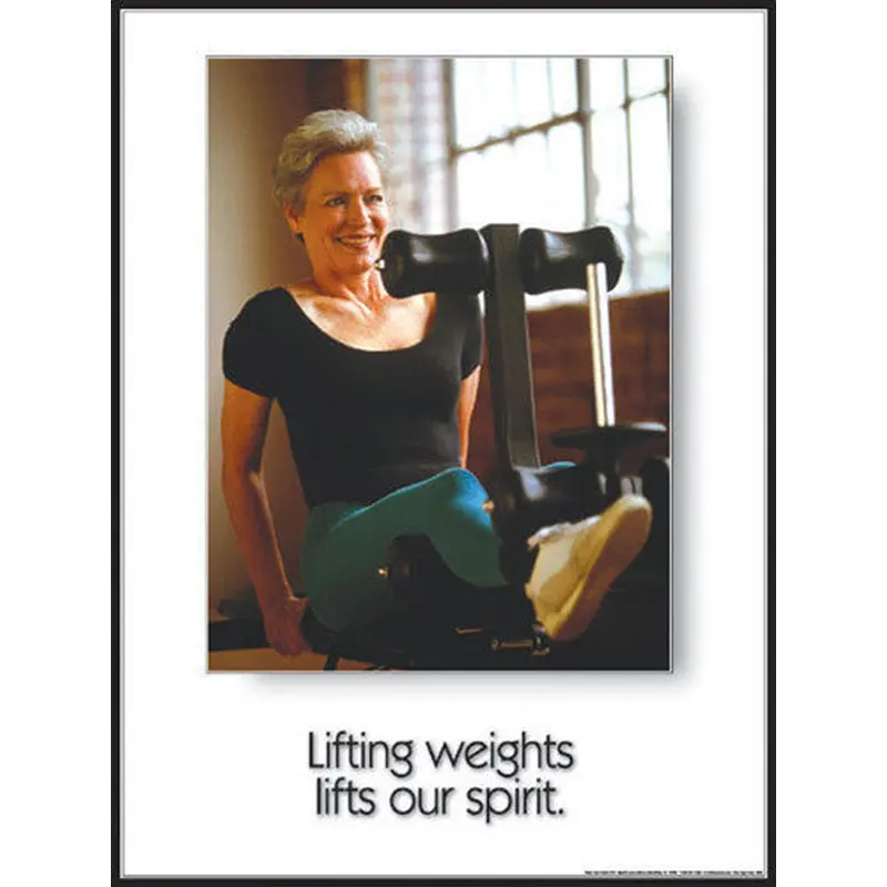 Seniors Fitness "Lifts Our Spirit" Inspirational Poster - Fitnus Corp.