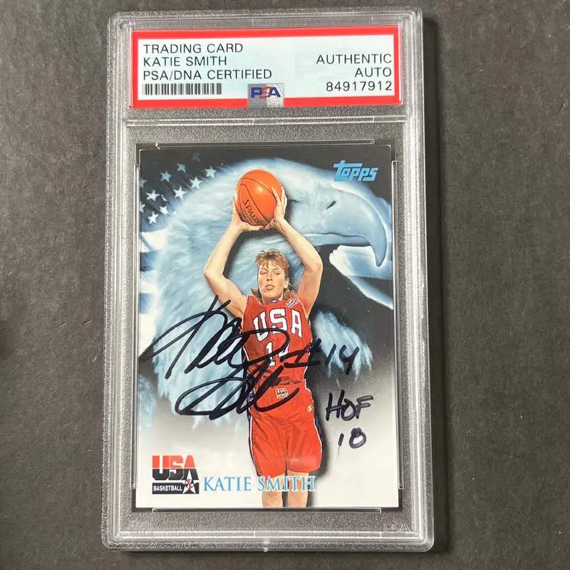 2000 Topps Team WNBA #87 Katie Smith Signed Card AUTO PSA Slabbed USA
