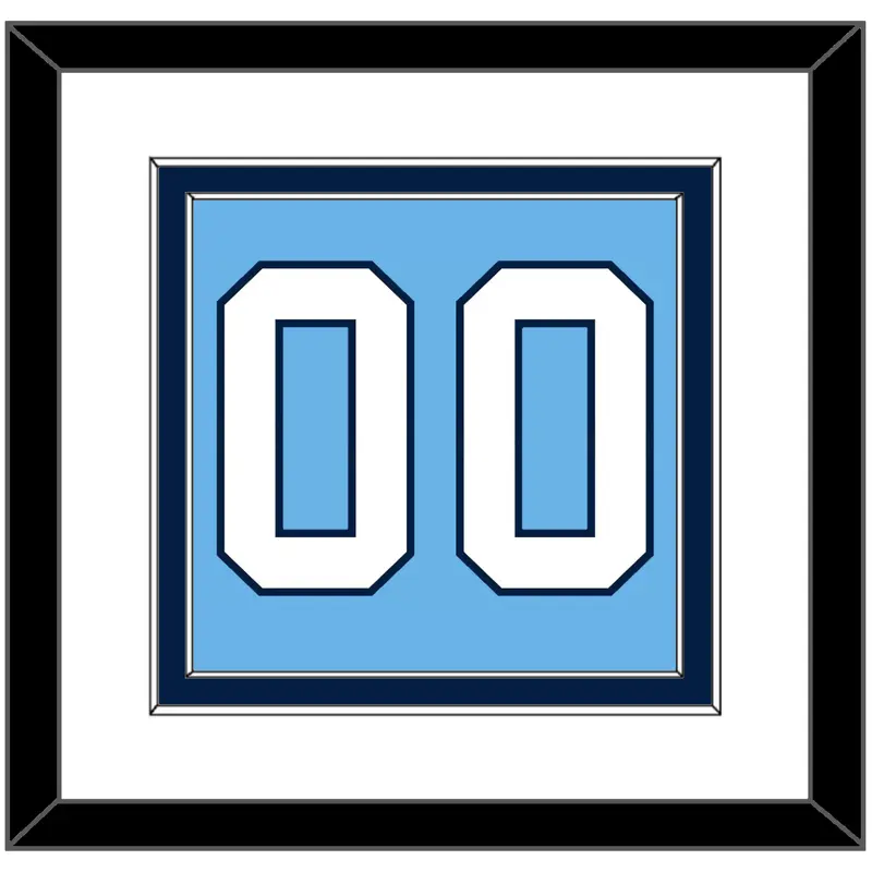 Pittsburgh Number (Back) - Alternate Powder Blue (2008-2011) - Double Mat 1
