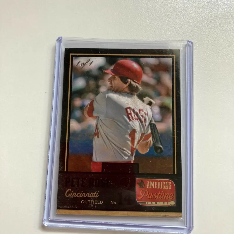 2013 Panini America's Pastime Pete Rose #1/1 True One Of One RARE