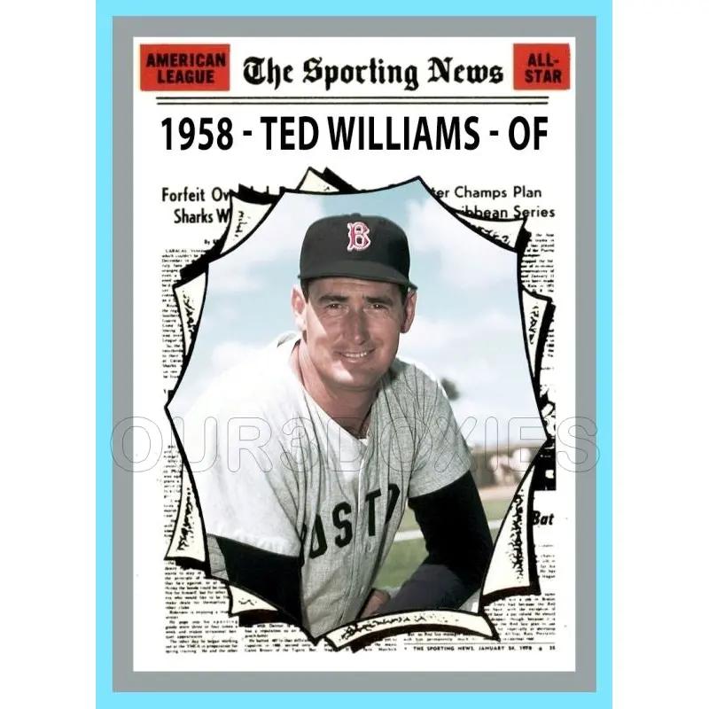 Ted Williams 1970 Topps AS Custom Card - 4579