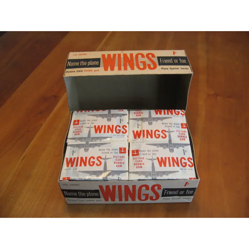 1952 Topps Wings Wax Unopened Box (1 Cent) (120 Packs) (BBCE)