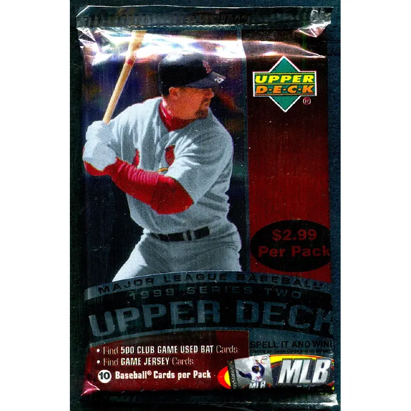 1999 Upper Deck Baseball Unopened Series 2 Pack (Pre-Priced) (10)
