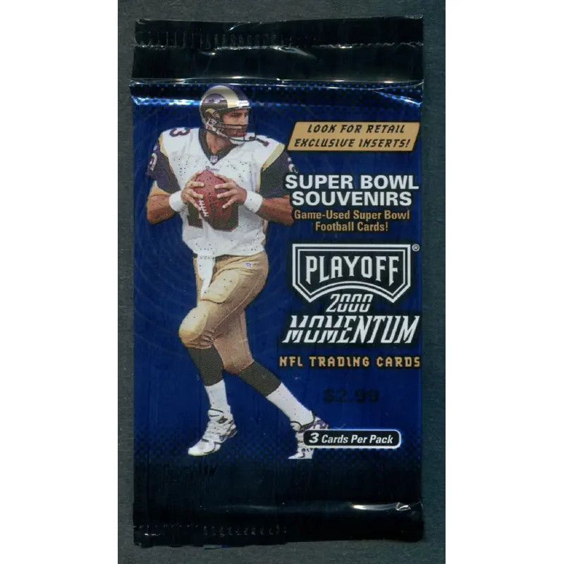 2000 Playoff Momentum Football Unopened Pack (Retail) (Pre-Priced)