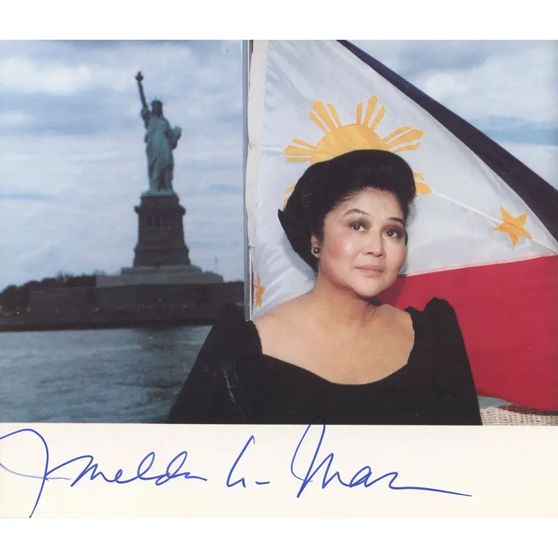 Imelda Marcos Philippines' Former First Lady Signed 5x4 Photo BAS #BK43318