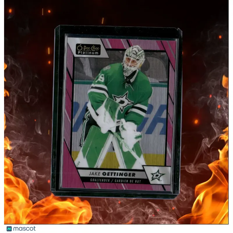 2023-24 O-Pee-Chee Platinum Jake Oettinger Matte Pink #113