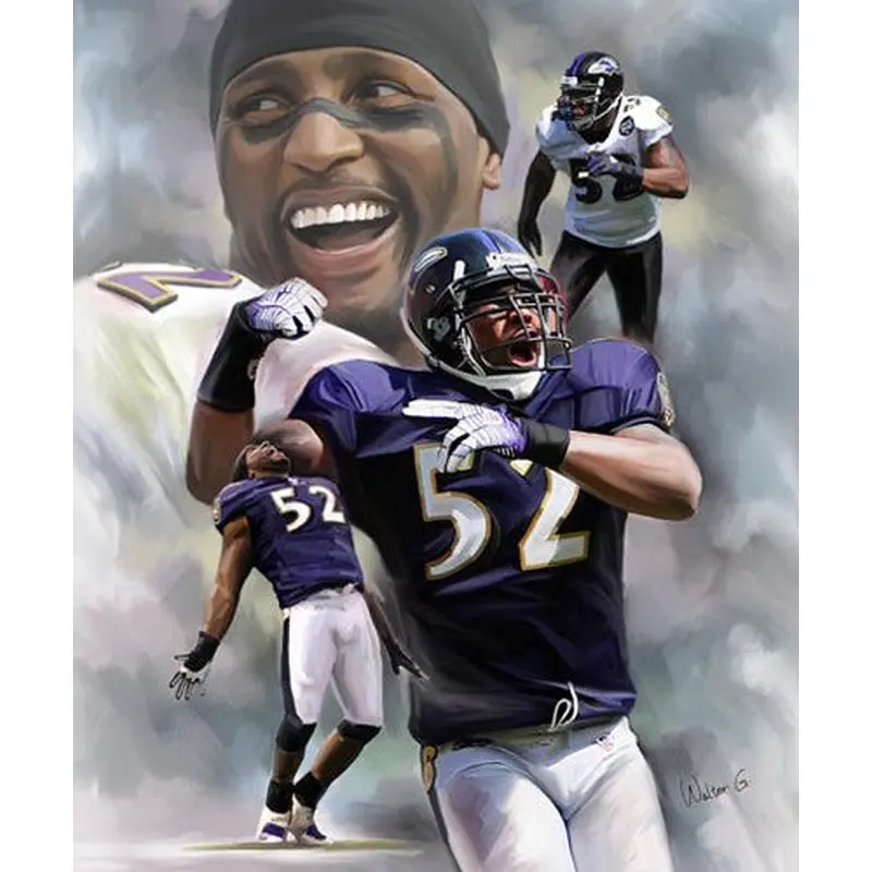 Ray Lewis "Ravenous" Baltimore Ravens Commemorative Poster Print - Wishum Gregory