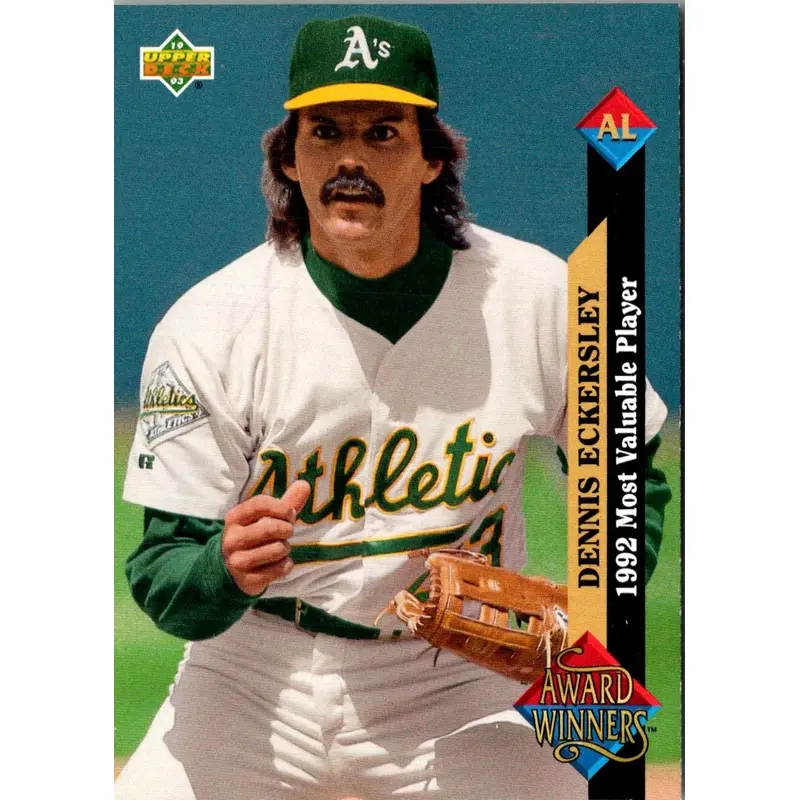 1993 Upper Deck Gold Hologram Dennis Eckersley #487