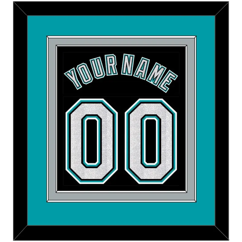 Florida Name & Number - Alternate Black (2003-2011) - Double Mat 3