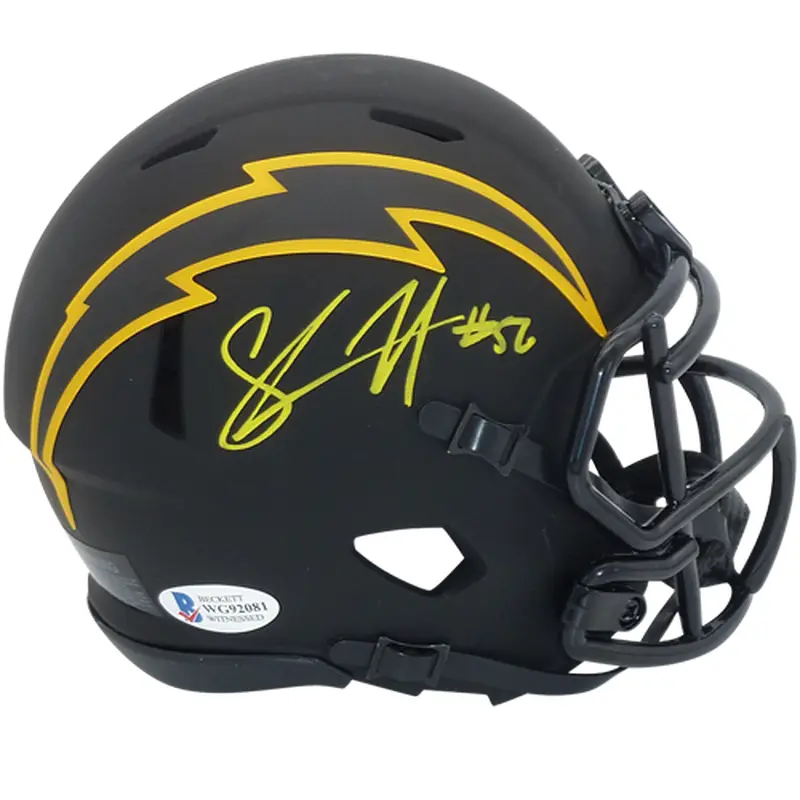 Shawne Merriman Autographed San Diego Chargers (ECLIPSE) Mini Helmet - JSA