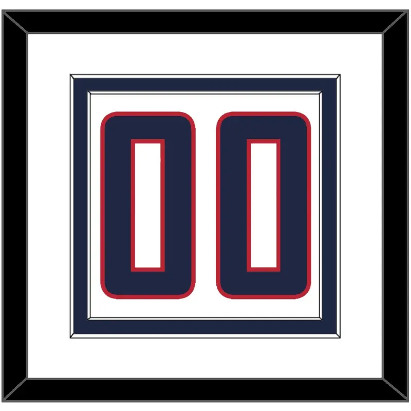 United States Mens Hockey Number - 2014 Olympics Home White - Double Mat 2