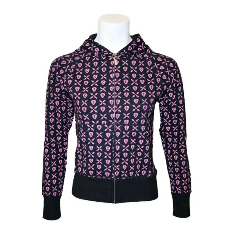 Atticus - All-Over Black Juniors Zip Hoodie