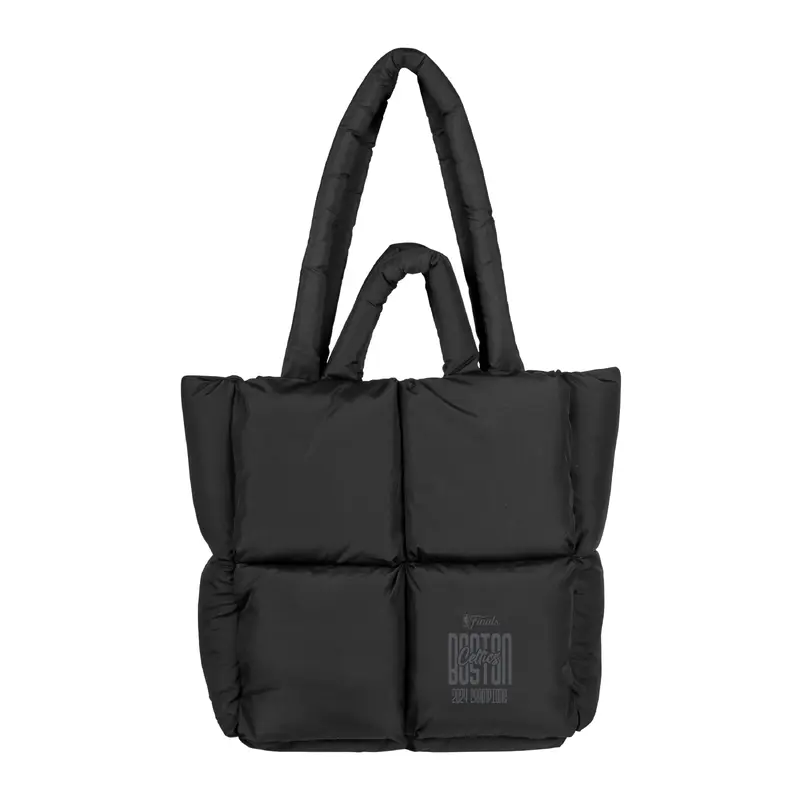 Boston Celtics 2024 NBA Champions Black Puff Tote