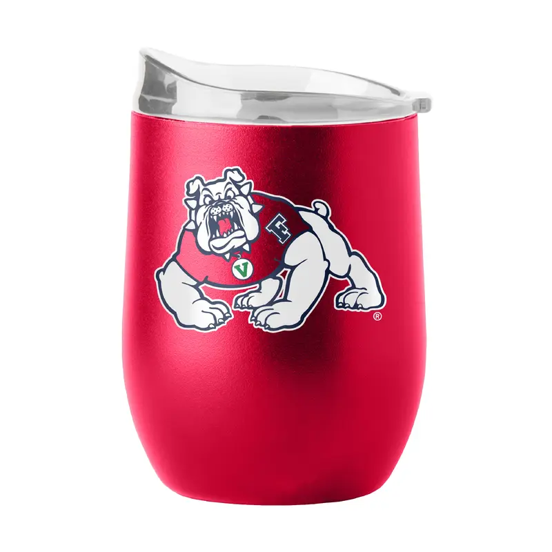 Fresno State 16oz Flipside Powder Coat Curved Bev