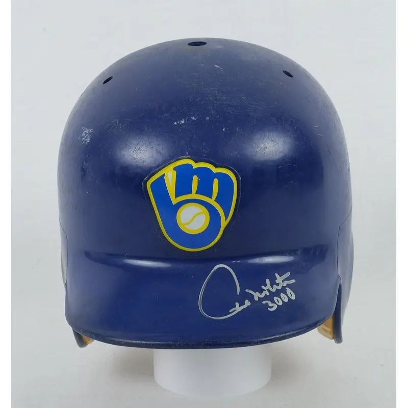 Paul Molitor 3,000 Hits Signed Milwaukee Brewers Game Model Helmet PSA DNA COA