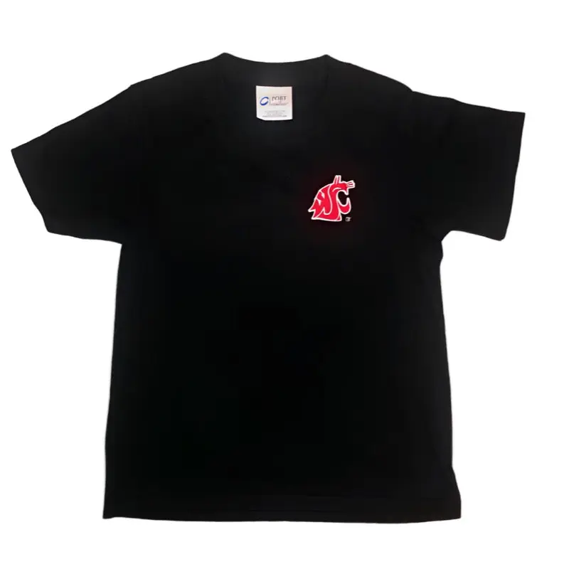 Black Youth Embroidered T-Shirt