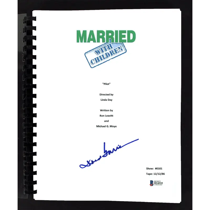 David Garrison Married With Children Signed Pilot Episode Tv Script BAS #H14332