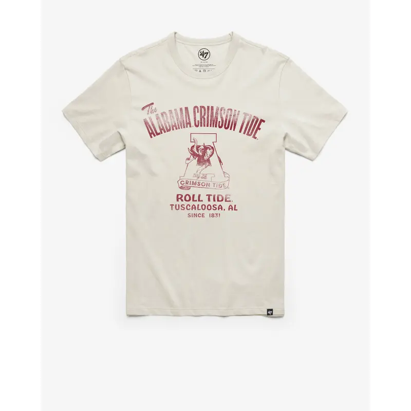 ALABAMA CRIMSON TIDE VINTAGE WIDE OPEN '47 FRANKLIN TEE