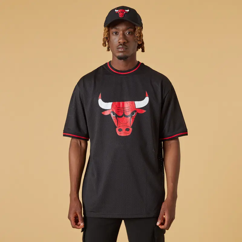 NBA Team Mesh Oversized Tee - Chicago Bulls