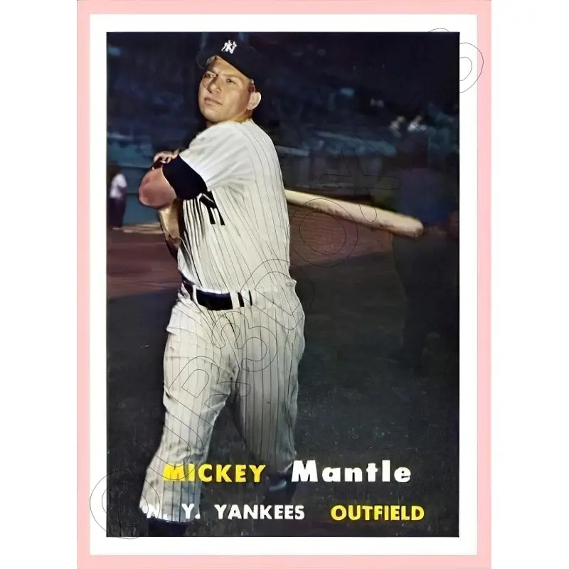 Mickey Mantle 1957 Topps Reproduction Card - 4094