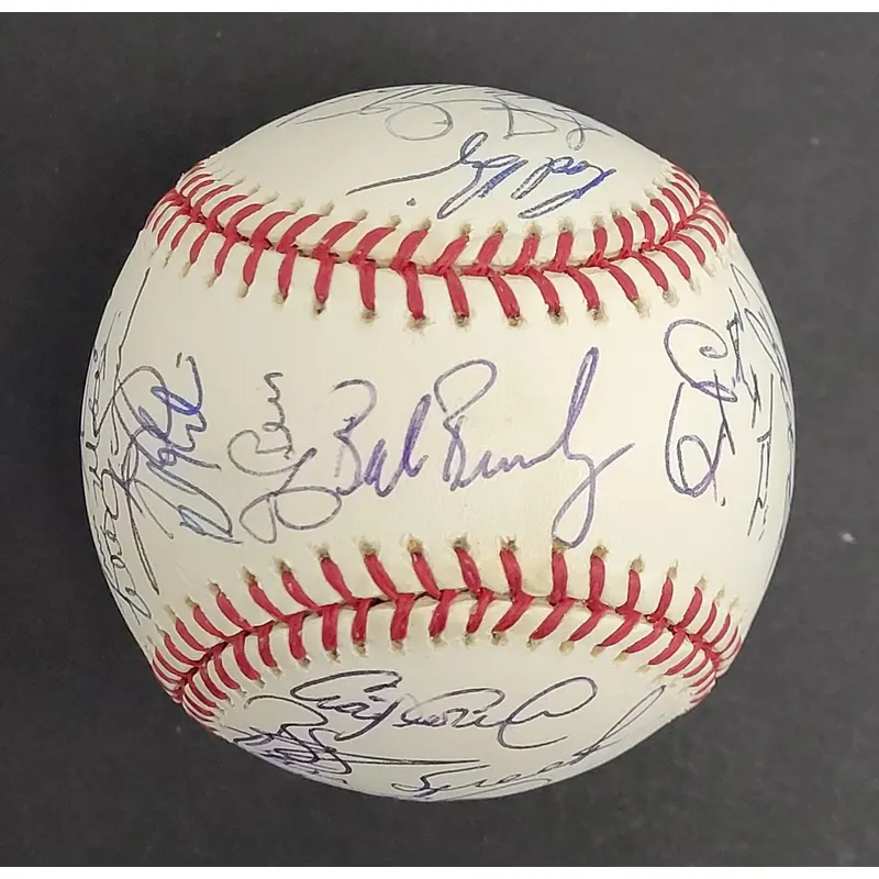 2001 Arizona Diamondbacks World Series Champs Team Signed Baseball Beckett COA