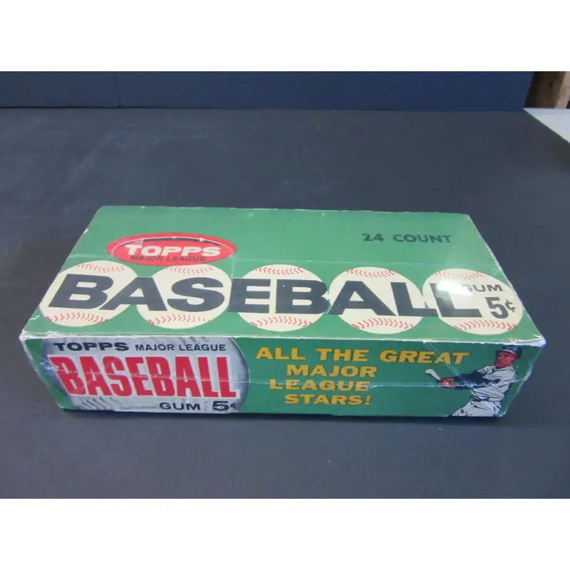 1962 Topps Baseball 5 Cent Empty Display Box (Box 1)