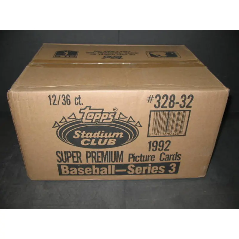 1992 Topps Stadium Club Baseball Series 3 Case (12 Box)
