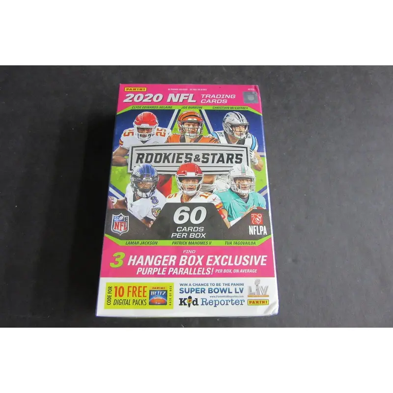 2020 Panini Rookies & Stars Football Hanger Box (60 Cards)