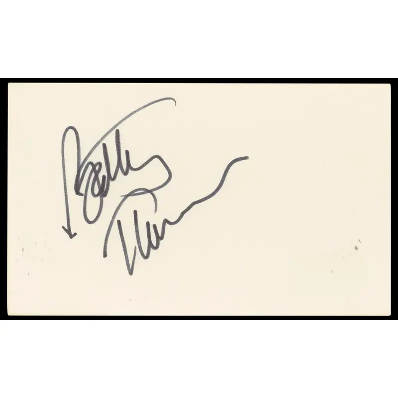 Betty Thomas Hill Street Blues Authentic Signed 3x5 Index Card BAS #BN33321