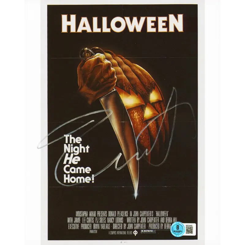 Jamie Lee Curtis Halloween Authentic Signed 8x10 Vertical Photo BAS #BS20493