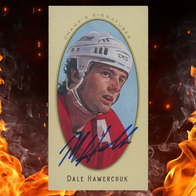 2011-12 Upper Deck Parkhurst Champions DALE HAWERCHUK Mini Champ's Signatures 12