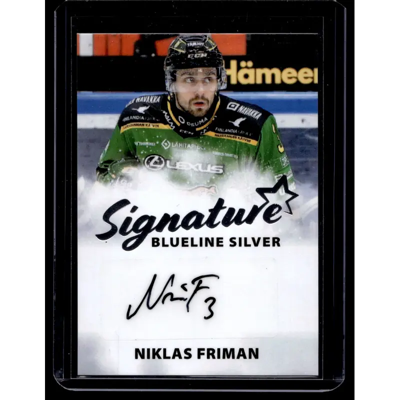 2024-25 Blueline Signature Silver - Niklas Friman #AU-NF /100