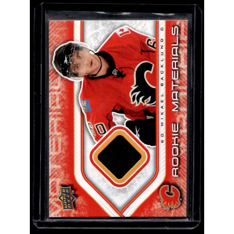2009-10 Upper Deck - Rookie Materials Mikael Backlund #RM-MB RY