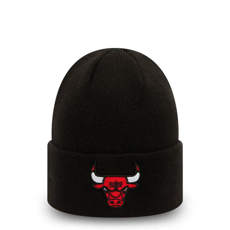 Chicago Bulls Essential Black Cuff Beanie Hat