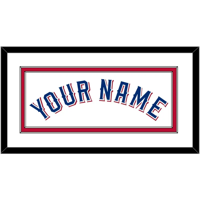 Texas Name - Home White (2020-2023) - Double Mat 2