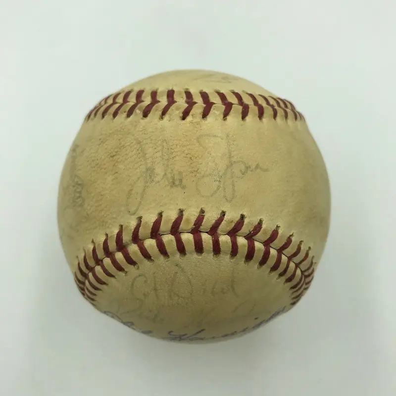 1960's Cleveland Indians Team Signed Official League Baseball