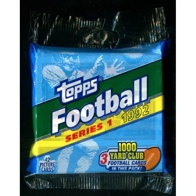 1992 Topps Football Series 1 Unopened Jumbo Pack (42)