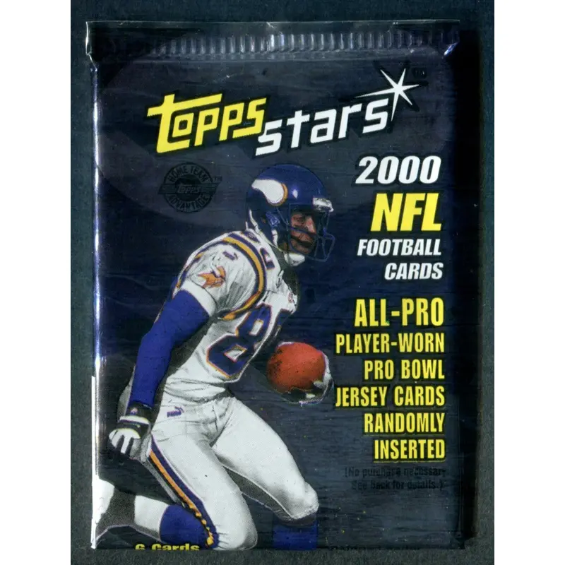 2000 Topps Stars Football Unopened Pack (HTA) (6)