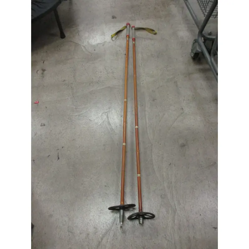 Used Vintage Finn Sauva Bamboo 57" Cross Country Ski Poles