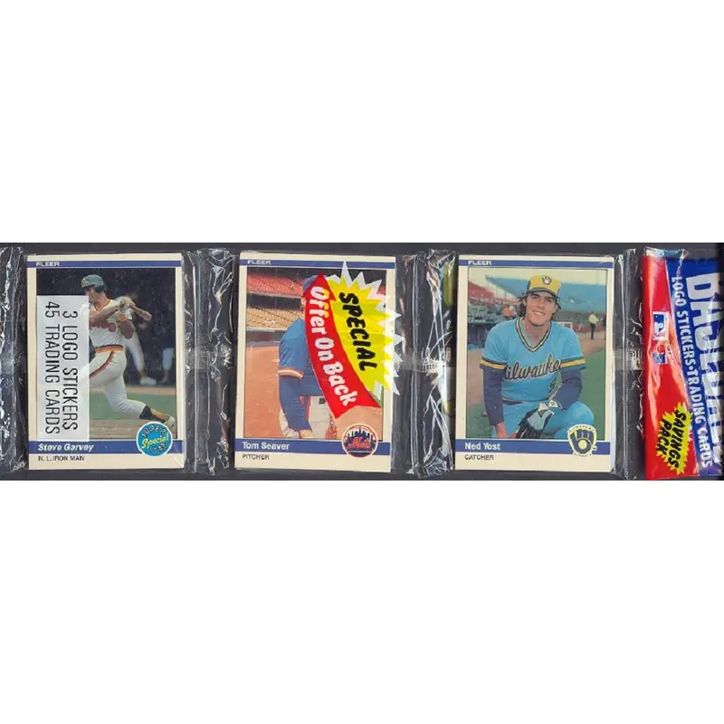 1984 Fleer Baseball Unopened Rack Pack (3 Cello)