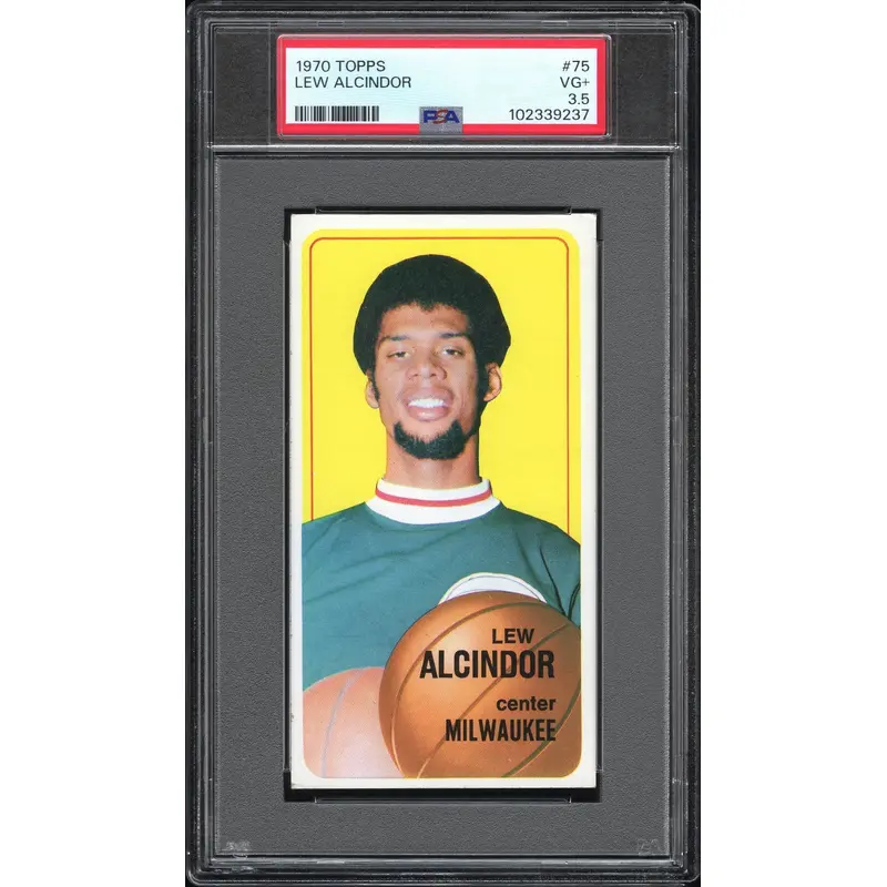 Lew Alcindor 1970 Topps #75 PSA 3.5 VG+ 9237