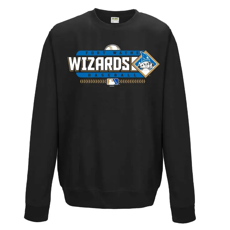 Fort Wayne Wizards Awtrey Black Crewneck Sweatshirt