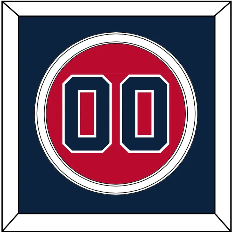 Atlanta Number - Alternate Home Red - Double Mat 2