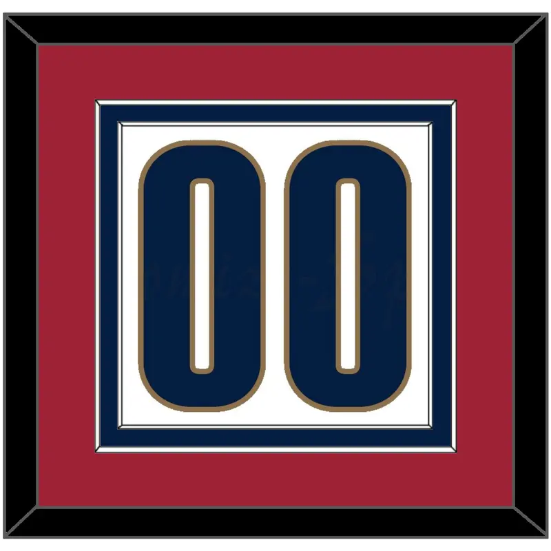 Cleveland Number - Home White (2003-2010) - Double Mat 3