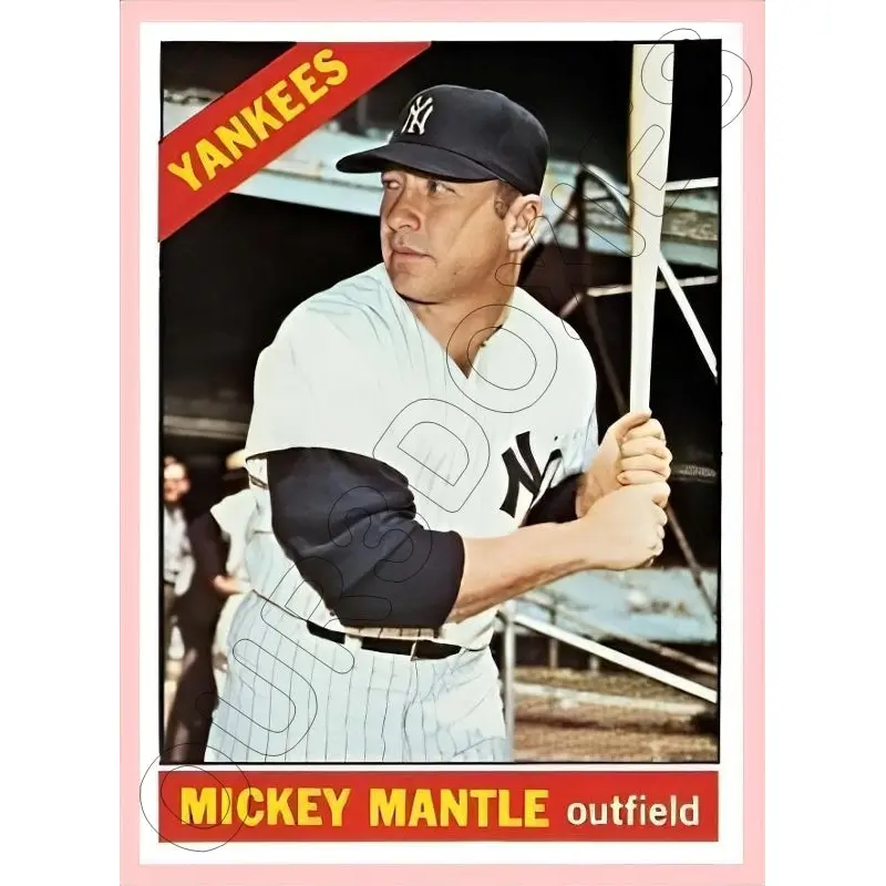 Mickey Mantle 1966 Topps Reproduction Card - 4450