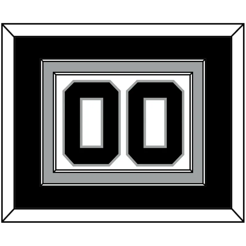 San Antonio Number - Home White (1989-2002) - Double Mat 2