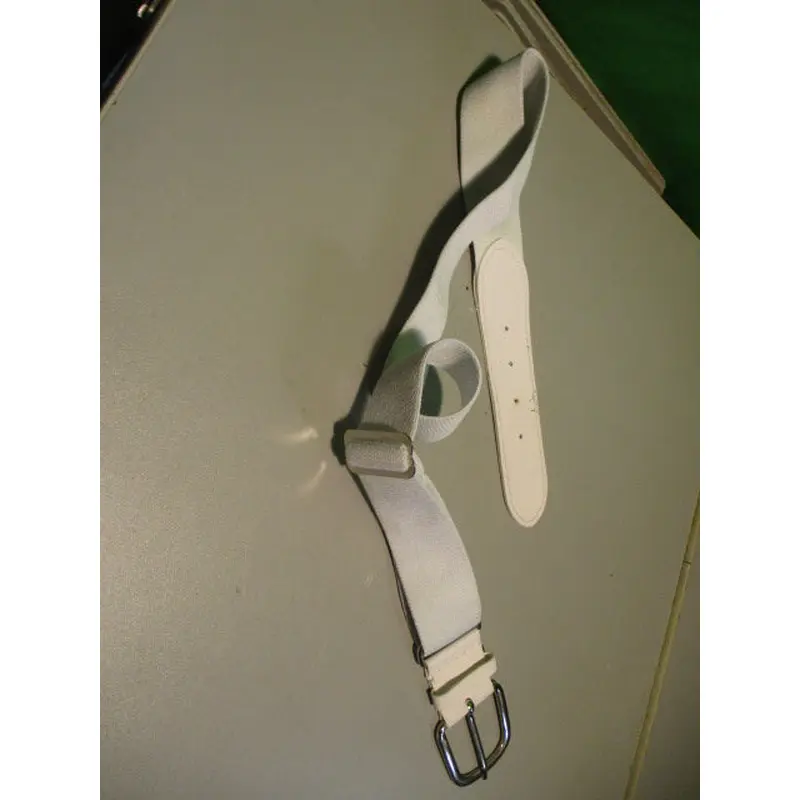 Used white Adult Baseball Belt