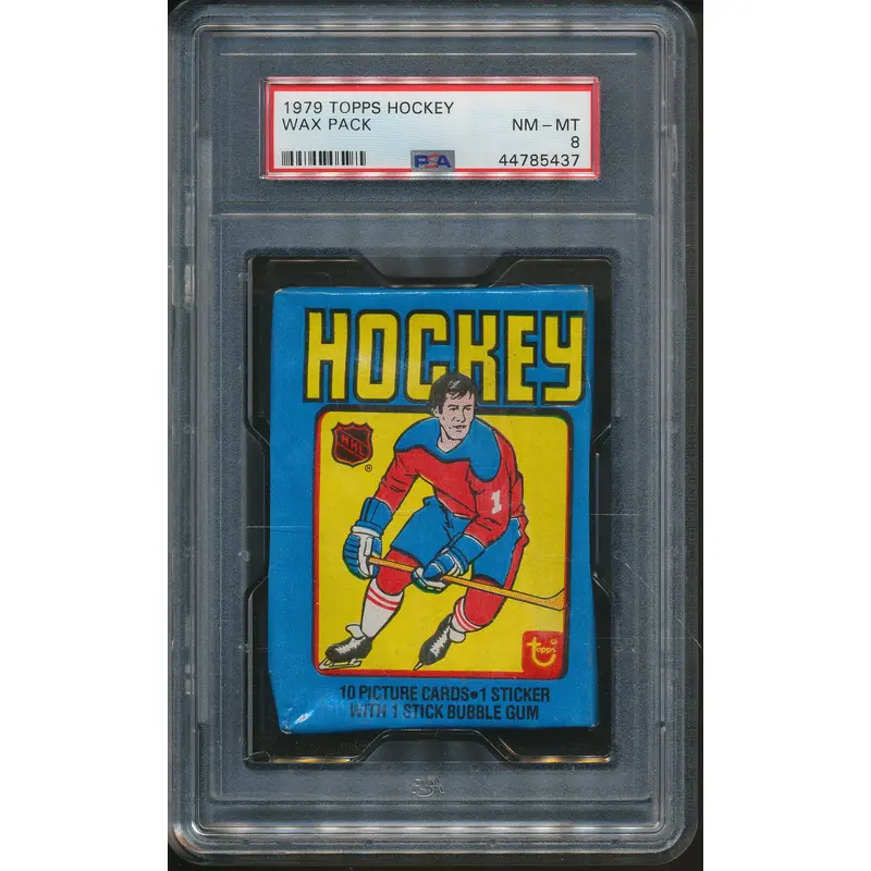 1979 Topps Hockey Unopened Wax Pack PSA 8
